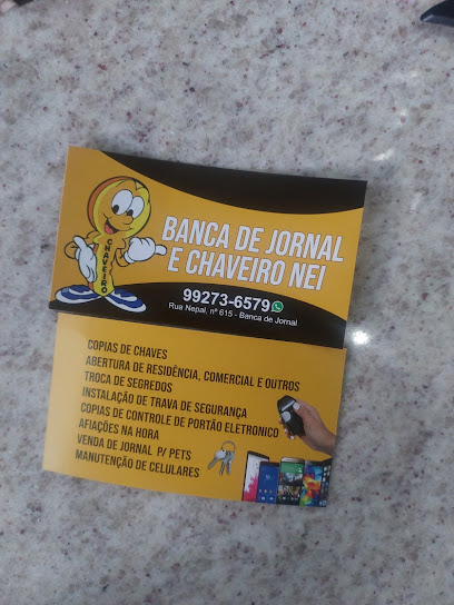 Banca e chaveiro nei